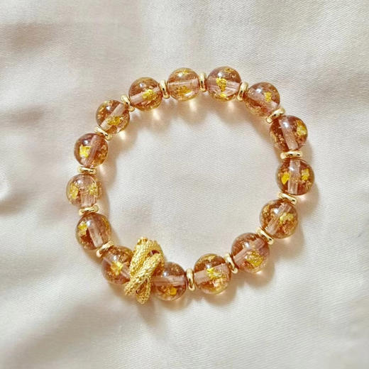 「有龙则灵」金箔琉璃手串 商品图2