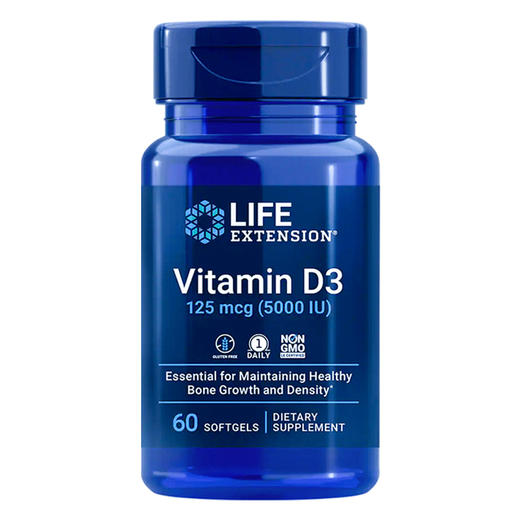 沿寿LIFE EXTENSION VitaminD3 125mcg（沿寿·维生素D3） 商品图0