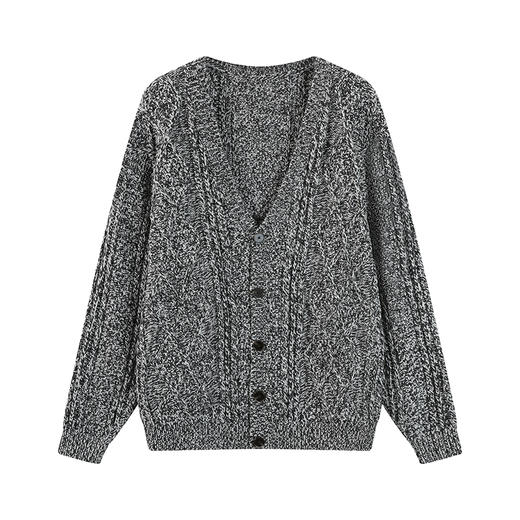 CryingCenter 重磅花灰绞花针织开衫 哭喊中心 商品图3