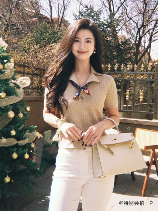 丝棉混纺翻驳领polo毛衫FCF1WST027 商品图14