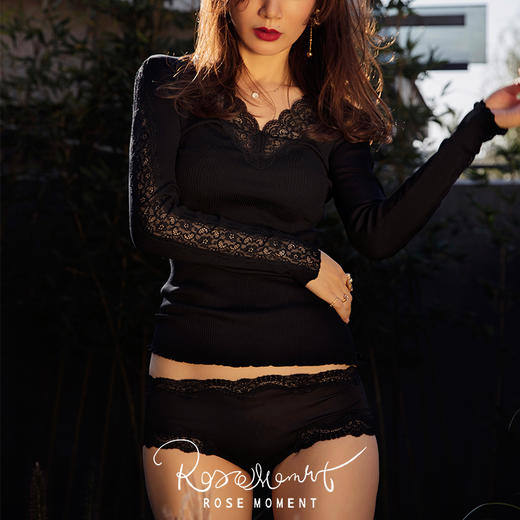 舒适百搭真丝针织家居服基础款打底衫 Z92103 商品图6