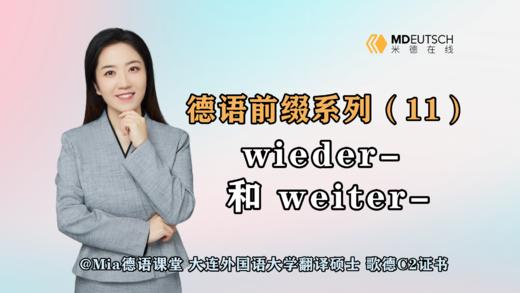 【德语前缀系列】可分动词前缀 wieder- 和 weiter- 商品图0
