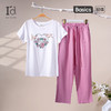 【超值套餐】爱帝女士夏季薄款亲肤棉印花短袖家居套装 商品缩略图0