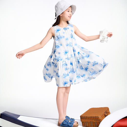 【实体店同款】女童无袖连衣裙夏季新款安奈儿童装AG523632 商品图5
