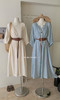 【GZ】无忧购韩系小众设计感海边度假风宽松气质连衣长裙+内搭背心套装(配腰带) 6757-5(截单后7天发货) 商品缩略图11