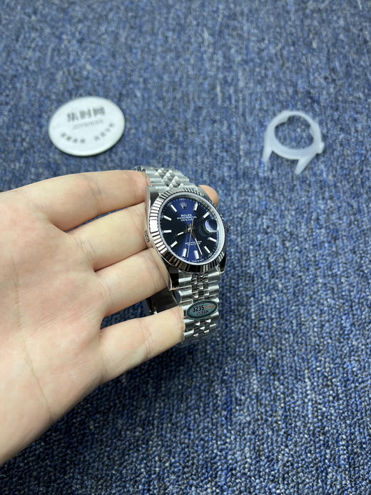 C厂劳力士日志型41mm 蓝色盘 3235机 五珠链 904L钢 男士腕表 商品图2