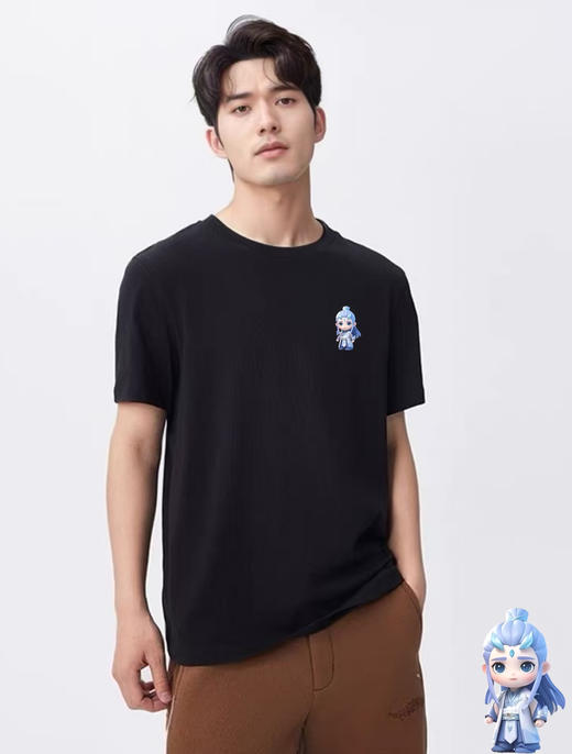 工厂直促价【100%棉】情侣（敖丙-侧标）柯式印花短袖T恤-喜出 商品图2