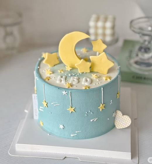 【优品系列】-加高胚三层夹心【星月相伴】送女孩、女士、闺蜜生日蛋糕 商品图0