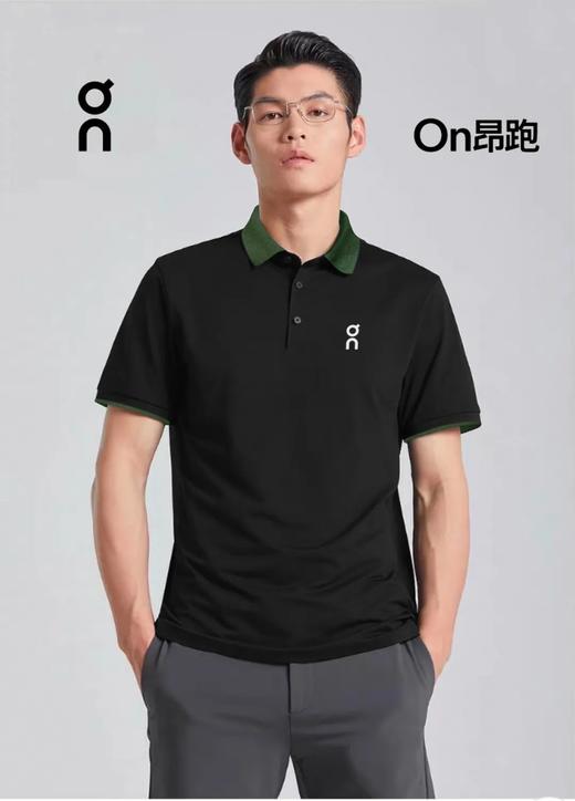 On昂跑男士撞色翻领冰丝Polo衫凉爽polo上衣运动休闲短袖t恤 商品图0