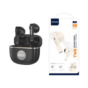 声顿S15晶石真无线数显蓝牙耳机黑肤两色