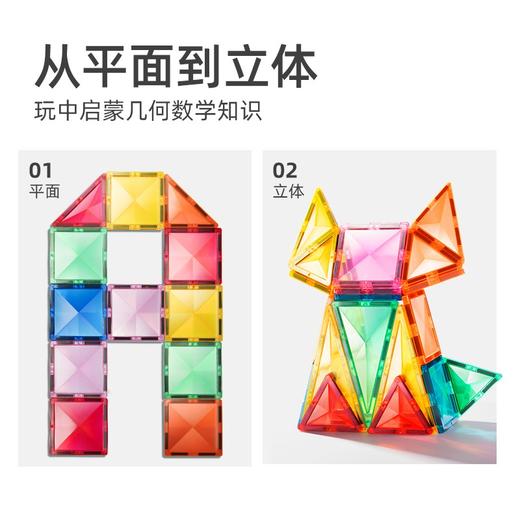 mideerMD1638弥鹿彩窗·光影艺术磁力片-80pcs 商品图1