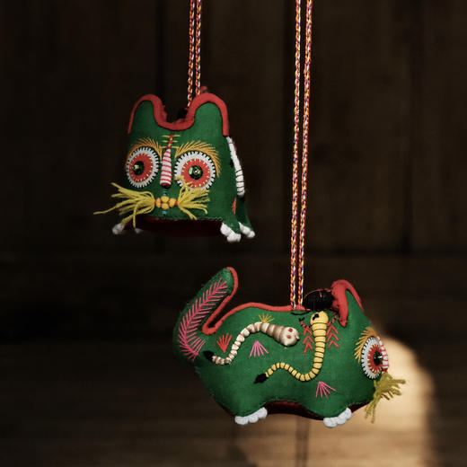 西秦刺绣五毒香包挂件 非遗手工制作 端午挂件居家装饰 商品图3