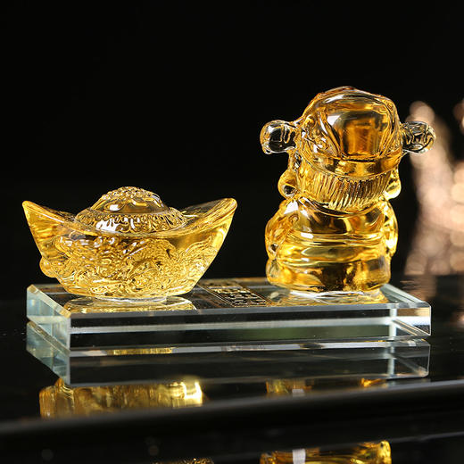 【财喜】灵机生活馆财神龙纹元宝摆件客厅前台收银台开业送礼 商品图4