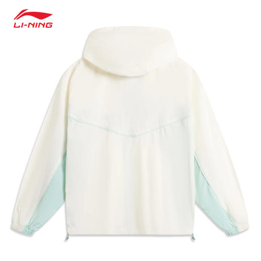 【L断码】李宁运动潮流系列女子冰感舒适防晒宽松运动风衣AFDV994【库存有限，如无货将做退款，介意慎拍！】 商品图1