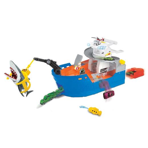 德国Dickietoys 鲨鱼船套装 仿真声光捕鱼船快艇轮船可下水儿童男孩玩具 商品图2