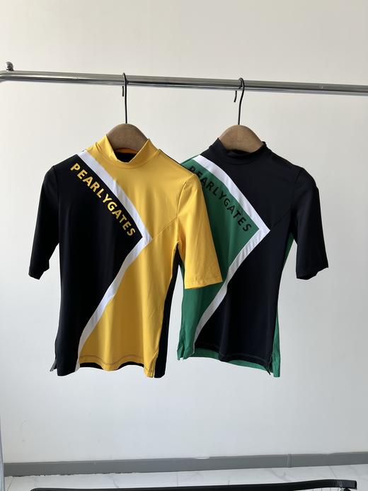 PG原单半高领打底T，纯纯的原单货，超级好看的拼接设计，显瘦，胸前立体LOGO，细节显品质！数量不多！ 商品图0