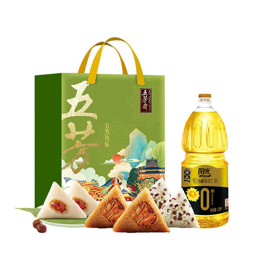 五芳斋/金龙鱼-粽子食用油甄选御品组合1.5L+1120g 商品图0