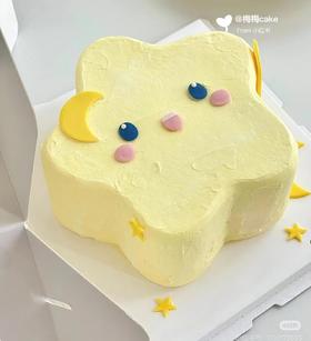 【臻品系列】--【幸运星】五角星生日蛋糕