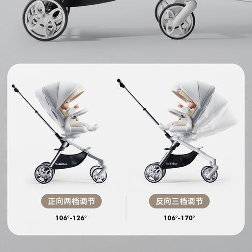 BeBeBus蝴蝶通娃儿童推车CBS003 香槟金 商品图5
