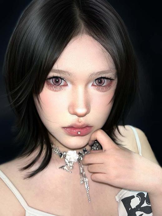 Hot girls（Hotgirl） 半年抛美瞳 黑化版甜妹 直径14.5mm着色13.8mm 商品图2