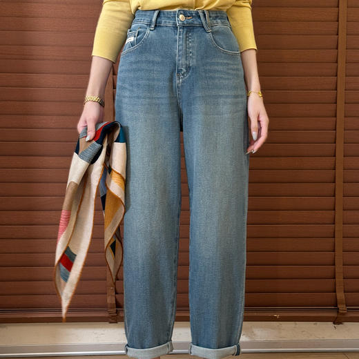 【不换不退】良木礼日常阔腿牛仔裤(8273) 商品图0