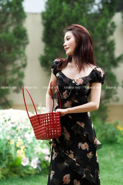 【门店同款】ENJOY夏季“悠然之境”优雅荷叶边连衣裙 162267251 商品图6