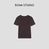ROMI STUDIO“基础随性”绵羊毛棉混纺弹力圆领短袖T恤 RW25SS40063 商品缩略图1