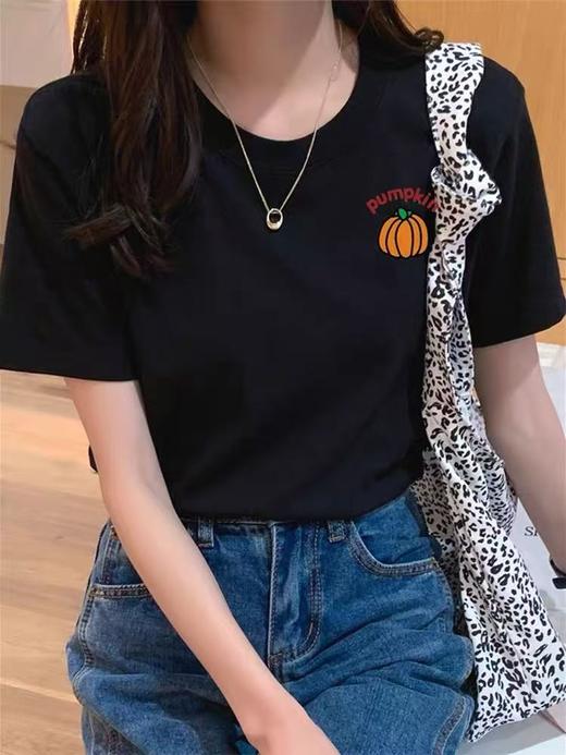 工厂直促价【100%棉】情侣（南瓜-侧标）柯式印花短袖T恤-喜出 商品图7