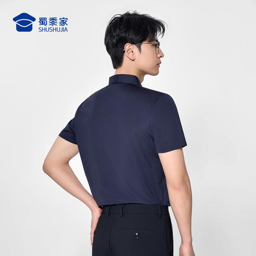 【专属领花冰凉短袖】休闲运动短袖T恤 无缝压胶POLO衫 商品图9