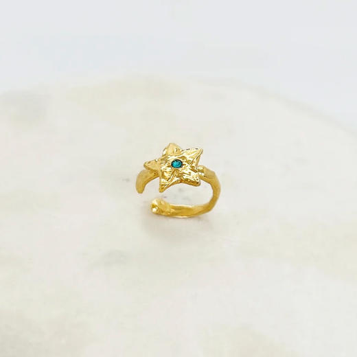 订购8周到｜Elise Tsikis-Idalou-星星 蓝色晶体 耳骨夹（单只）［法国设计师］ 商品图0