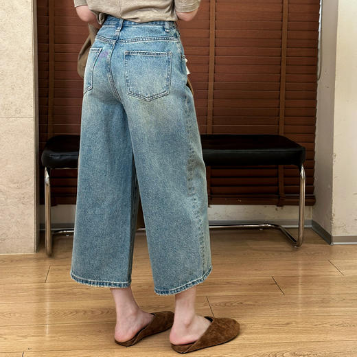 【现货】良木礼阔腿七分裤牛仔裤(253358) 商品图2