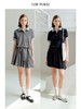 ForPoem 现货 25/SS原创设计凉感抗菌珠地短袖格子POLO百褶连衣裙 商品缩略图0