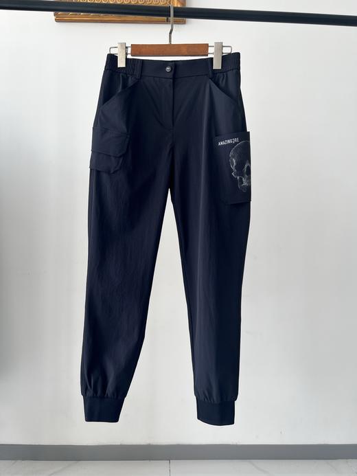 黑色M码！25新款AM家高尔夫🏌‍♀裤子，纯原单货，韩国🇰🇷客供面料，质感超好，弹力大，凉感，透气，挺括有型，不爱起皱！兜立体印花，质感满满，裤脚罗纹，有弹力，超舒服！自留推荐款！ 商品图1