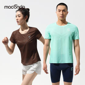 马孔多风洞短袖T恤 汗区大网孔 吸湿速干 超轻 透气 贴合0感 夜跑反光标