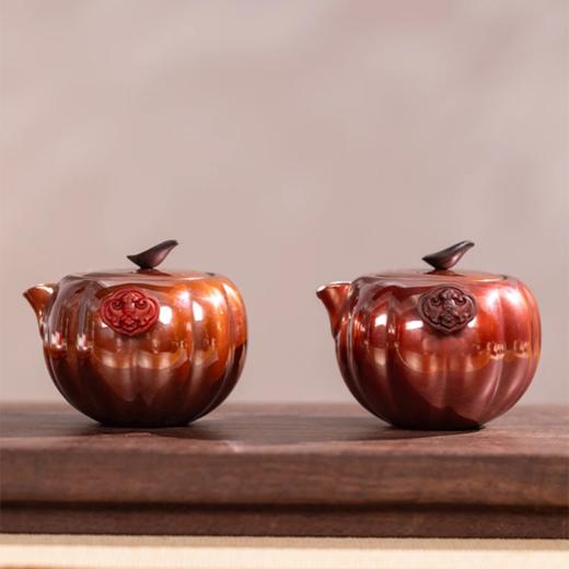 朱炳仁·铜-有金喜快客壶/有瓜聚财壶套组， 国大师监制，一壶饮尽江南春 商品图7