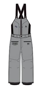 25/26BURTON雪服U SHREDSTAR DRY RIDE 3L BIB ULTIMATE GRAY 商品图0