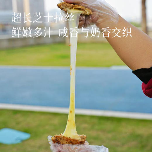 【给孩子们准备的快乐汉堡芝士猪肉排+亲亲肠】打造妈妈放心美食 只用当天原切前腿肉 +进口安佳原酪  超长拉丝感 亲亲烤肠1盒16根 商品图3