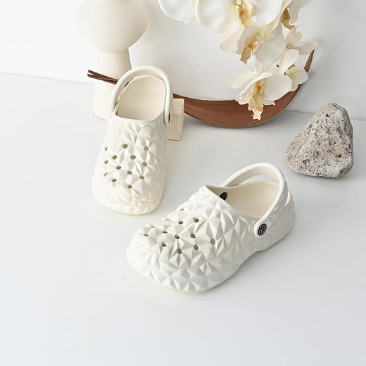 经典鲨2025夏季新品时尚潮流洞洞鞋柔软舒适通勤沙滩凉鞋女KG297-529011 商品图2