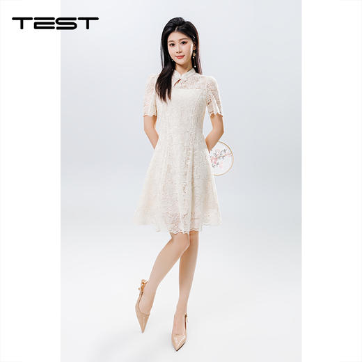 夏上新时尚气质优雅修身清新旗袍4252032 商品图4