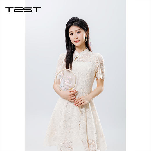 夏上新时尚气质优雅修身清新旗袍4252032 商品图3