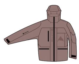 25/26BURTON雪服U VANGUARD PLUS GORE 2L JKT ANTLER 商品图0