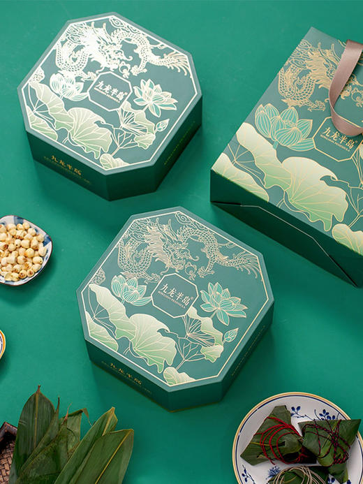 九龙半岛高端臻品粽子燕窝滋心礼盒燕窝冰心粽即食水晶甜粽端午送礼/8个装(送精美礼袋） 商品图6