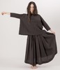 ALBUM DI FAMIGLIA 炭黑色褶皱半身长裙 商品缩略图4