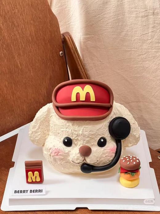 麦当劳金拱门小海狸loopy卡通蛋糕-低糖处理无添加 商品图3