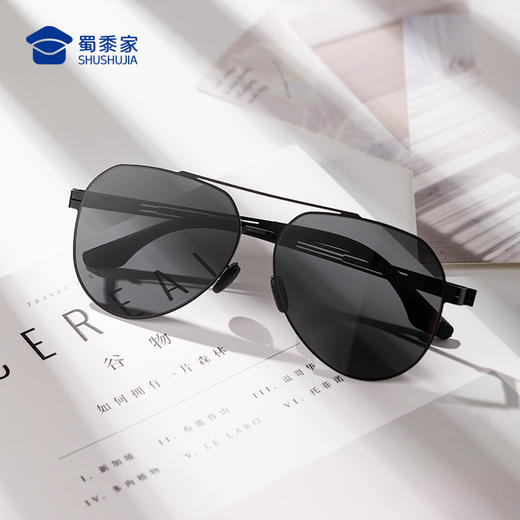 【实付满399送保温杯】【轻量超弹偏光墨镜】男女防护太阳墨镜户外车用护眼镜 商品图6