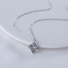 【宏艺珠宝】​几何绮韵·银s925项链