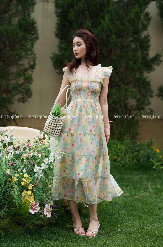 【门店同款】ENJOY夏季“悠然之境”莫奈花园飞袖裙 162343444 商品图1