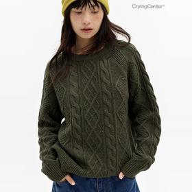 CryingCenter 彩色点纱麻花复古卫衣 哭喊中心