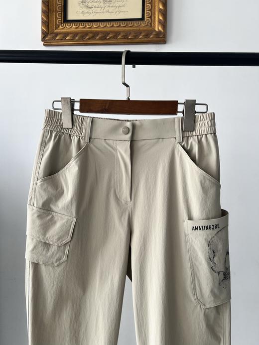 米色码齐！25新款AM家高尔夫🏌‍♀裤子，纯原单货，韩国🇰🇷客供面料，质感超好，弹力大，凉感，透气，挺括有型，不爱起皱！兜立体印花，质感满满，裤脚罗纹，有弹力，超舒服！自留推荐款！ 商品图1