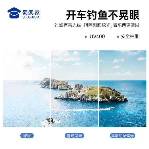 【实付满399送保温杯】【轻量超弹偏光墨镜】男女防护太阳墨镜户外车用护眼镜 商品图2